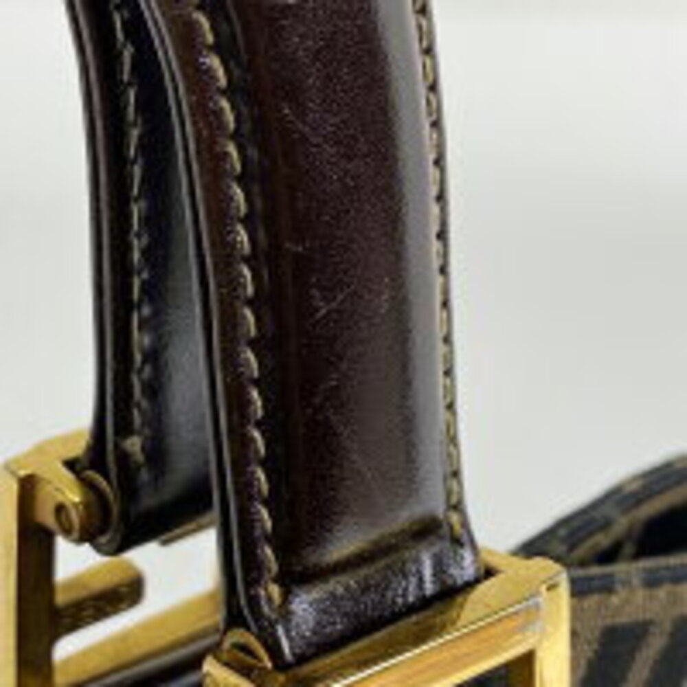 Fendi Zucca handbag tote bag brown canvas - Picture 6 of 6